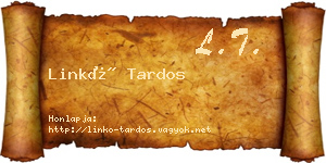 Linkó Tardos névjegykártya